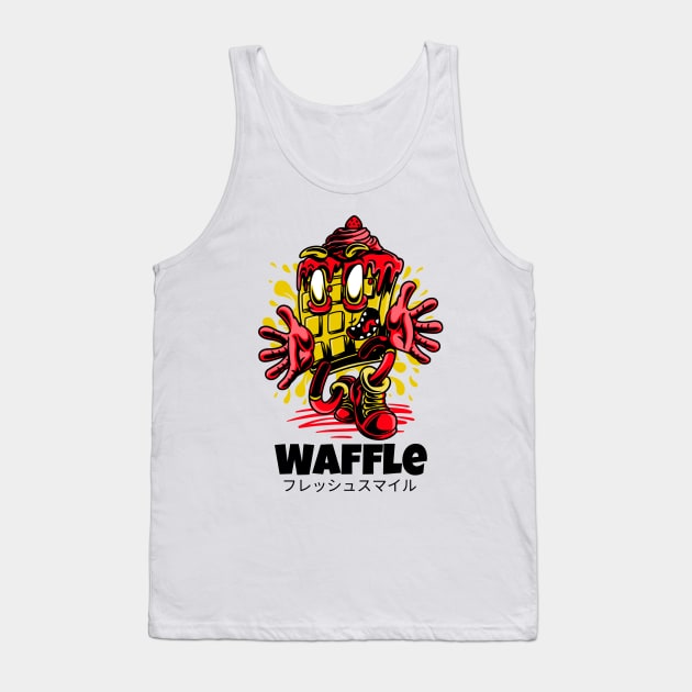 Waffle Strawberry Sauce Scary Tank Top by BradleyHeal